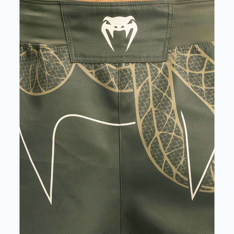 Pánske tréningové šortky Venum Serpenti Fight khaki/bronze/ivory 7