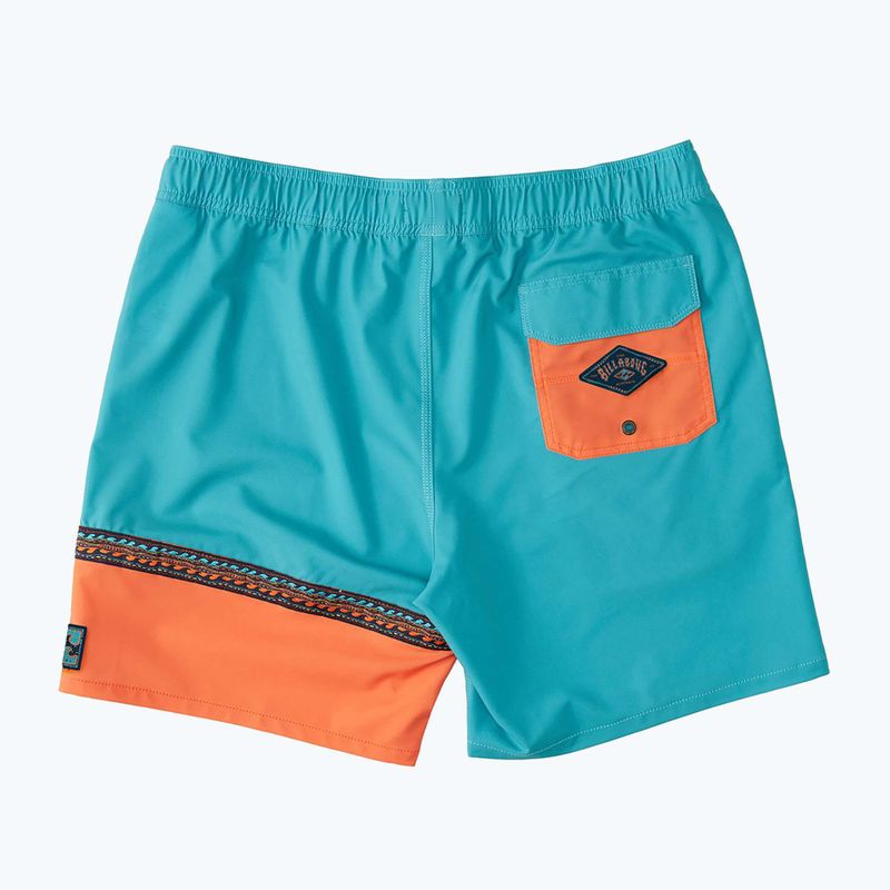 Pánske plavecké šortky Billabong Burleigh Layback aqua 4