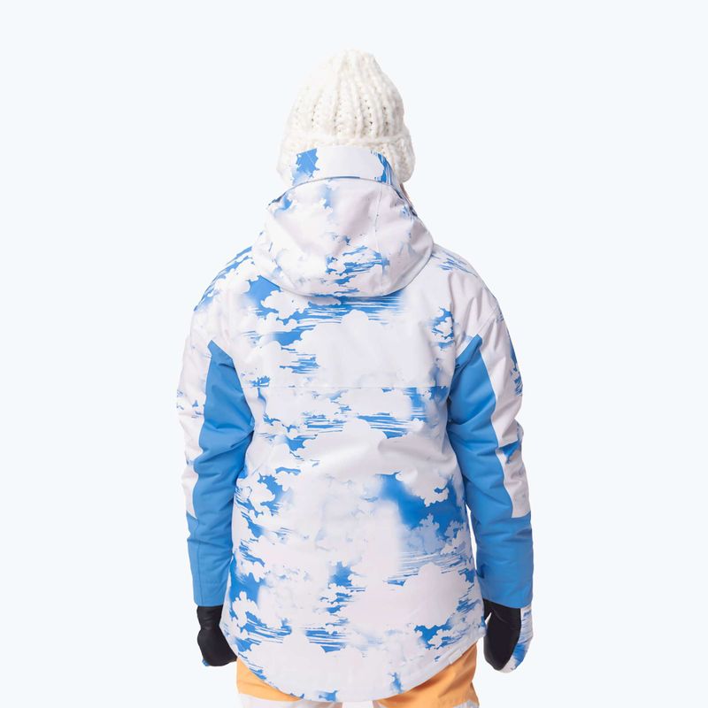 Dámska snowboardová bunda ROXY Chloe Kim azure blue clouds 3