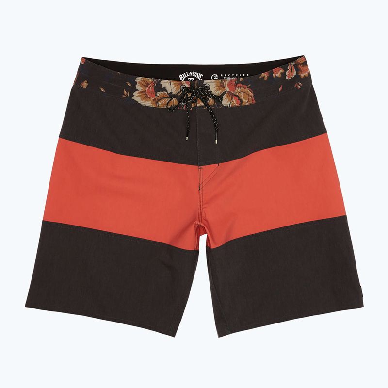 Pánske plavecké šortky Billabong Tribong Pro washed red 5