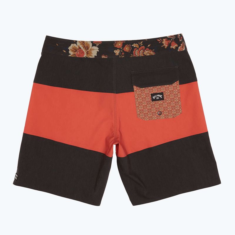 Pánske plavecké šortky Billabong Tribong Pro washed red 6