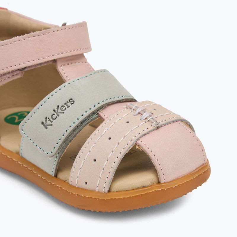 Detské sandále Kickers Kick Bazar svetloružové/spoločenské 7