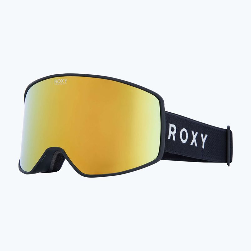 Dámske snowboardové okuliare ROXY Storm W black/clux ml pink gold 5
