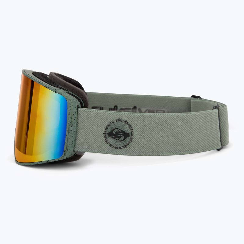 Pánske snowboardové okuliare Quiksilver Storm MG dark ivy/clux ml red 4