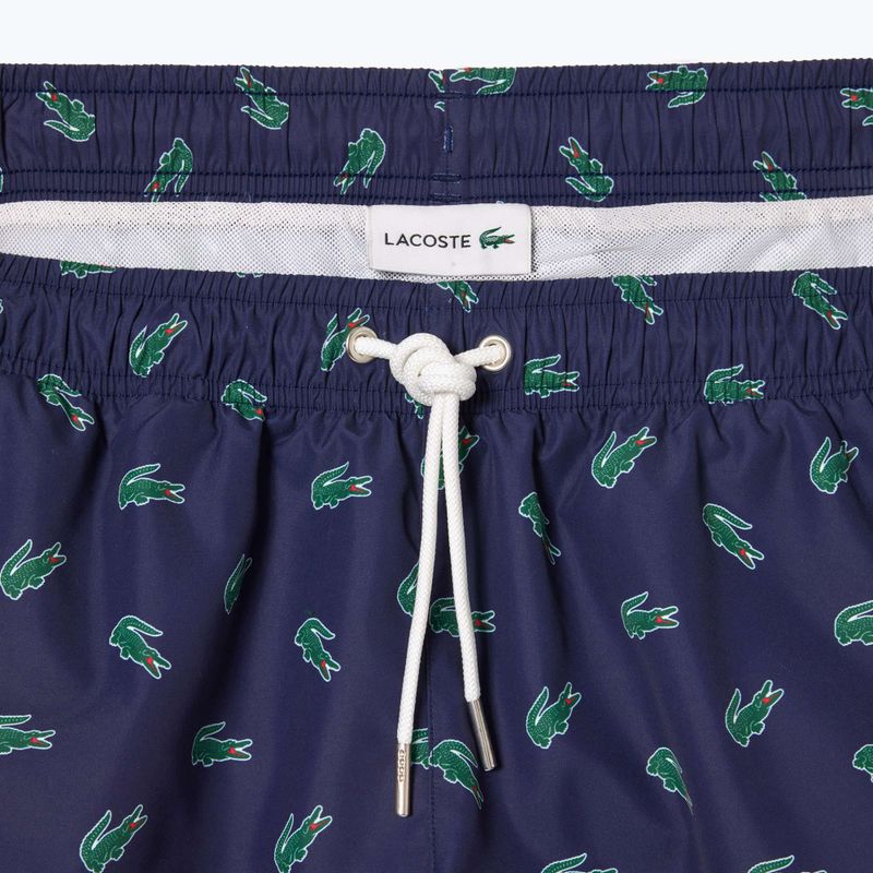 Pánske plavecké šortky Lacoste MH7188 navy blue/multico 6