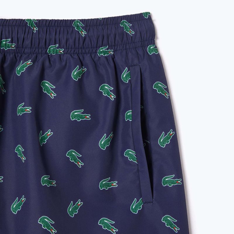 Pánske plavecké šortky Lacoste MH7188 navy blue/multico 7