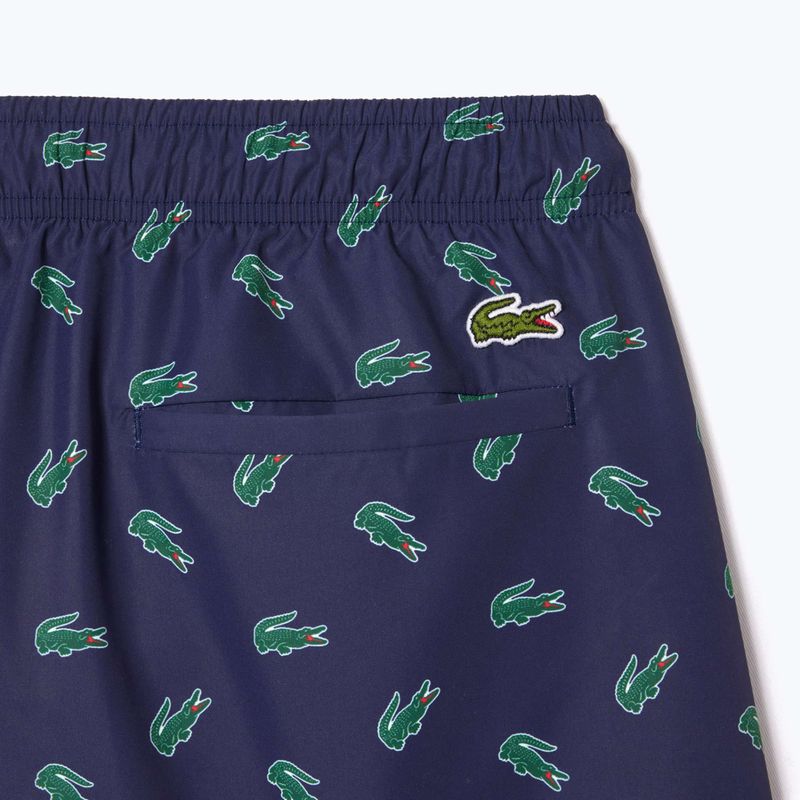 Pánske plavecké šortky Lacoste MH7188 navy blue/multico 8