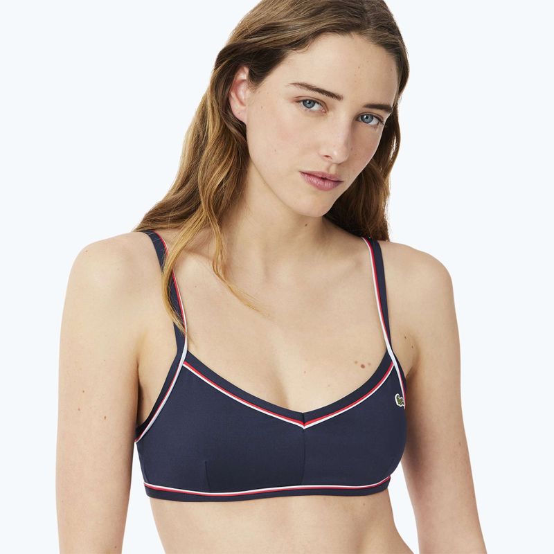 Horný diel plaviek Lacoste MF9993 navy blue/rill grenadine 4