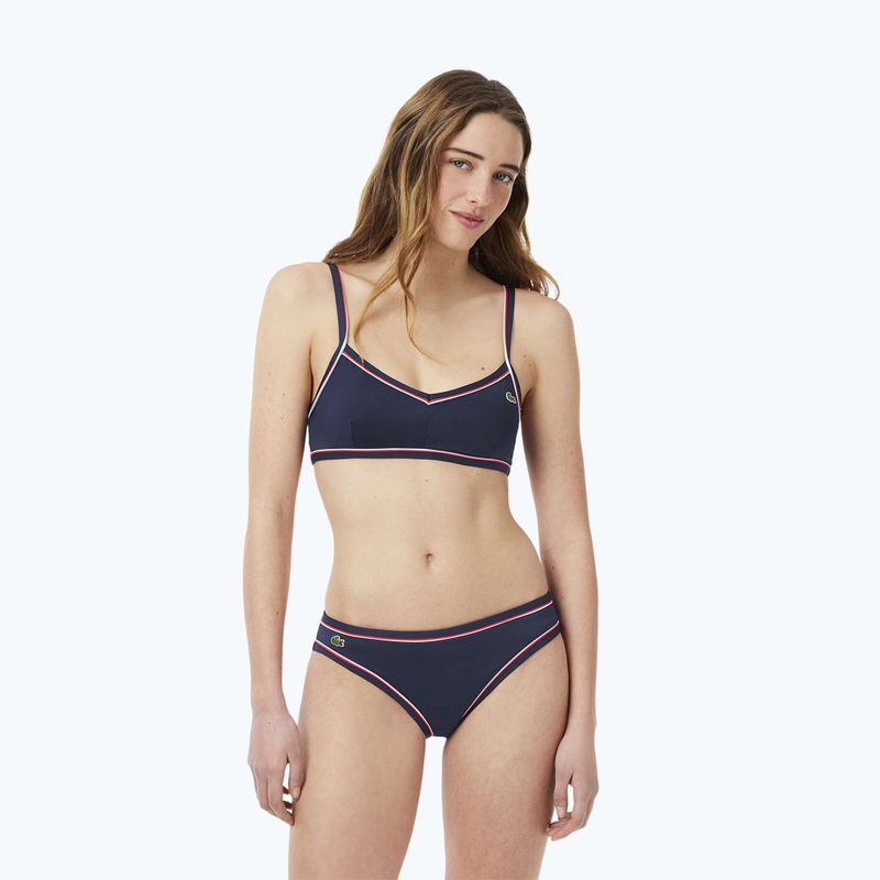 Horný diel plaviek Lacoste MF9993 navy blue/rill grenadine 5
