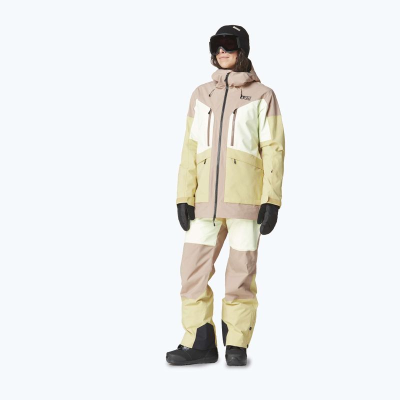Dámska lyžiarska bunda Picture Haakon roebuck/lime/cream hemp 2