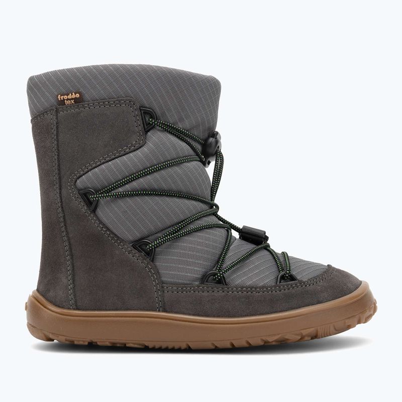 Detské snehové barefoot topánky Froddo Tex Track Wool grey 2