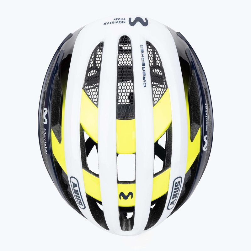 Cyklistická prilba ABUS AirBreaker Movistar Team 24 navy/yellow/white 6