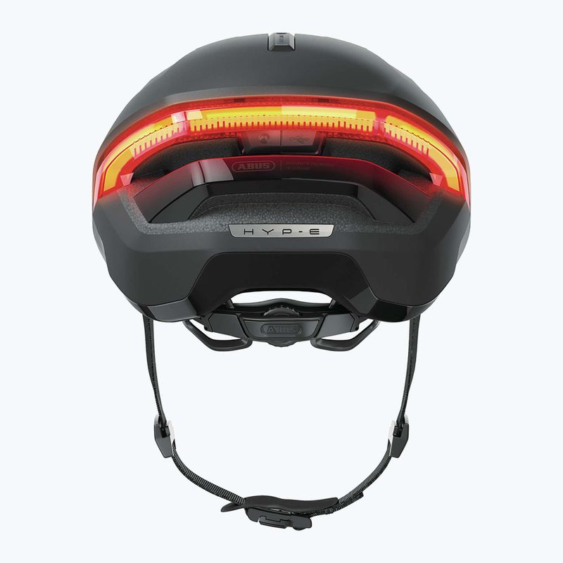 Cyklistická prilba s ukazovateľmi smeru ABUS Hyp-E volcano titan 6