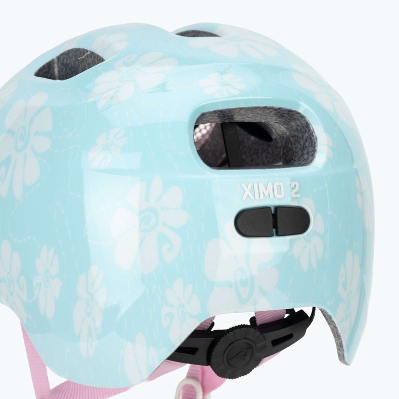 Detská cyklistická prilba Alpina Ximo 2 Jr aqua rose flower gloss 7