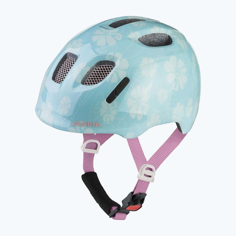 Detská cyklistická prilba Alpina Ximo 2 Jr aqua rose flower gloss 9