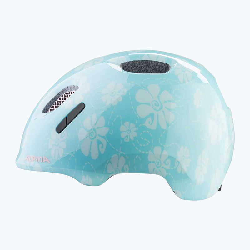 Detská cyklistická prilba Alpina Ximo 2 Jr aqua rose flower gloss 10