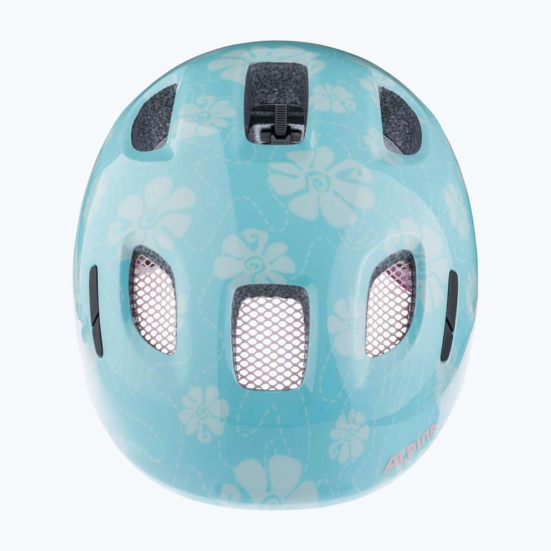 Detská cyklistická prilba Alpina Ximo 2 Jr aqua rose flower gloss 12