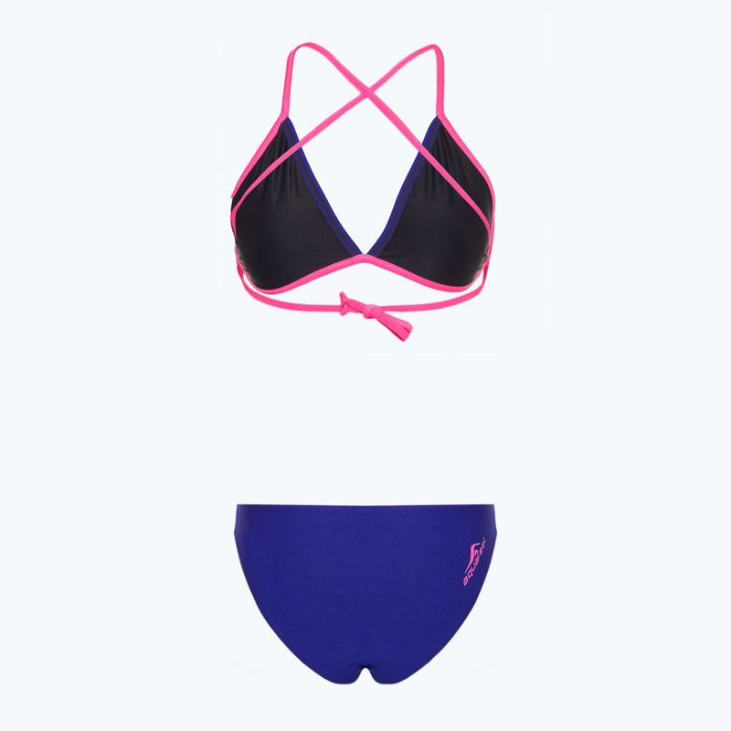 Dvojdielne plavky aquafeel Sun Bikini blue pink flames 2