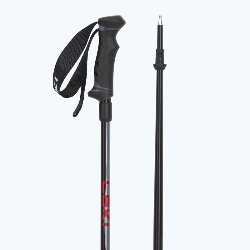 Lyžiarske palice LEKI Hot Shot anodized black/eloxal gray/eloxal red 3