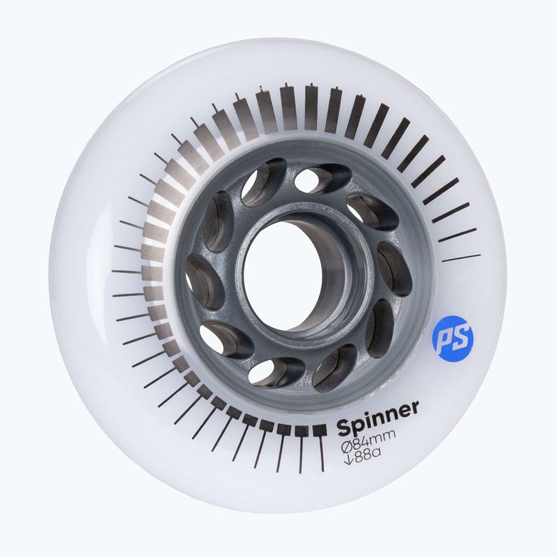 Kolieska na kolieskové korčule Powerslide Spinner 84 mm/88A 4 pcs. white 2