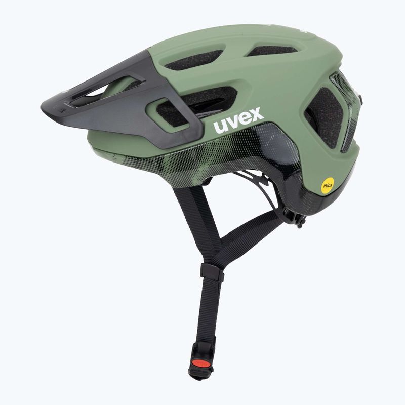 Cyklistická prilba UVEX React MIPS moss green/black matt 3