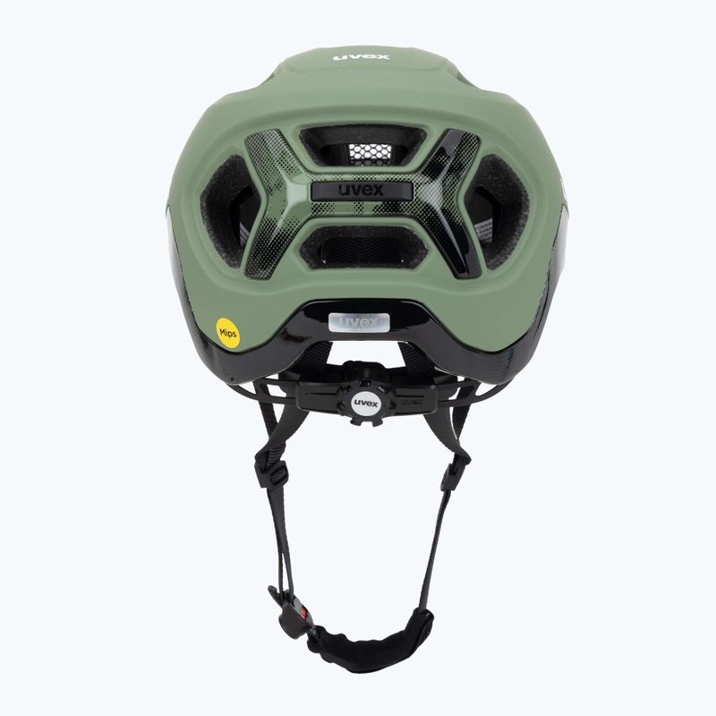 Cyklistická prilba UVEX React MIPS moss green/black matt 4