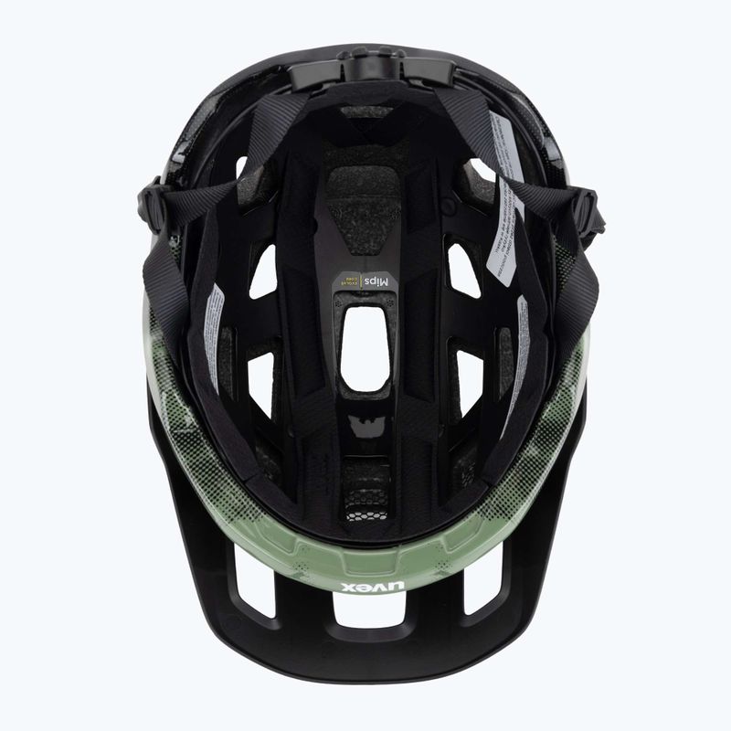 Cyklistická prilba UVEX React MIPS moss green/black matt 5
