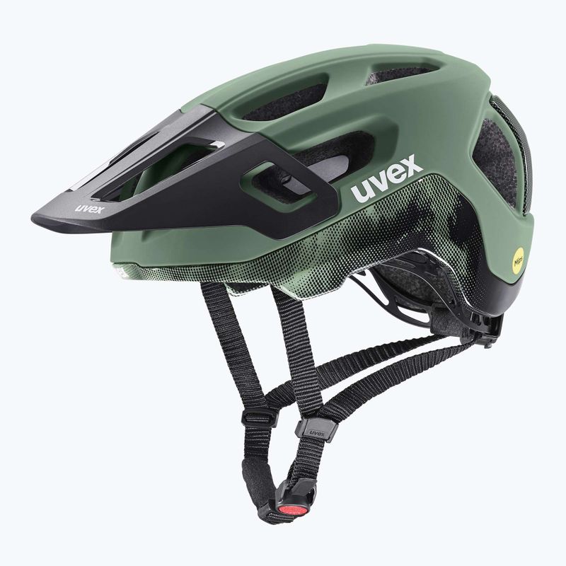 Cyklistická prilba UVEX React MIPS moss green/black matt 8