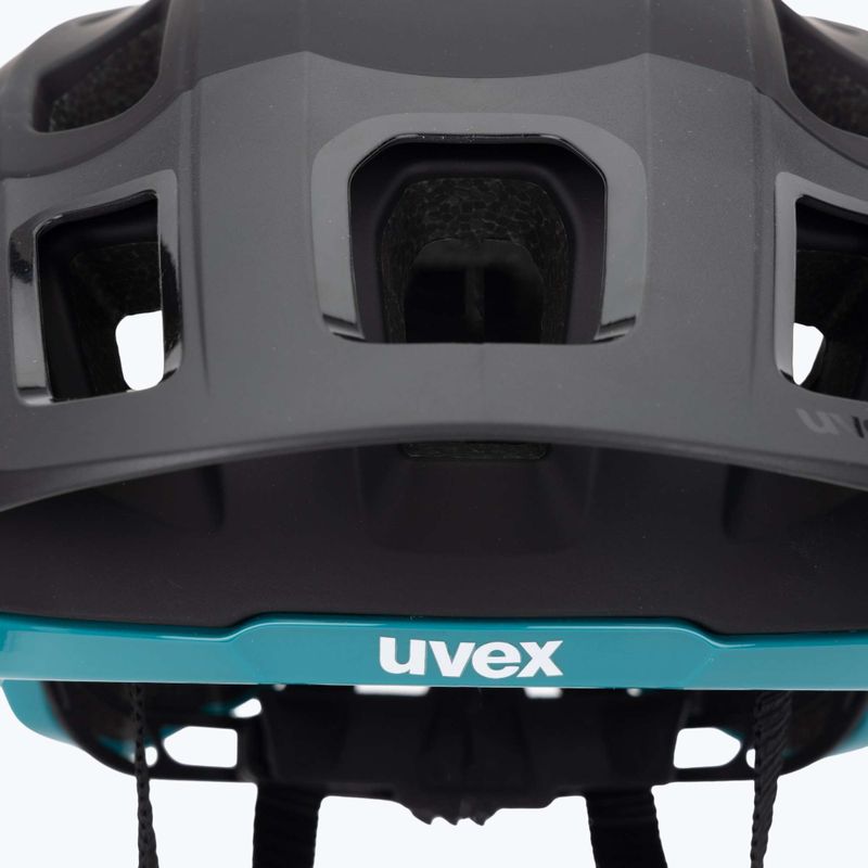Cyklistická prilba UVEX React black/teal matt 7