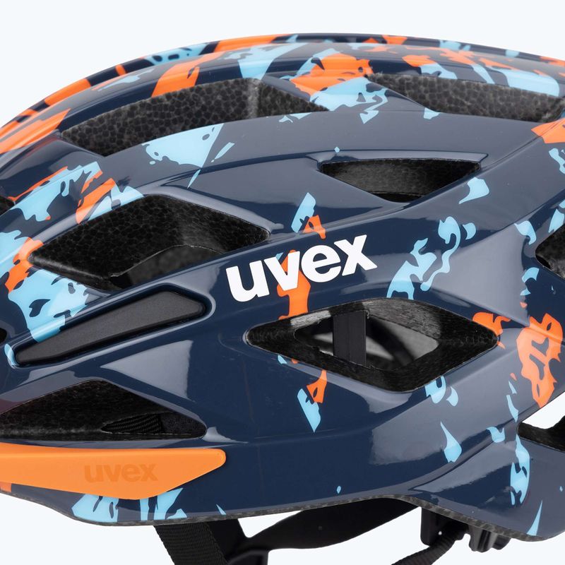 Detská cyklistická prilba UVEX Air Wing 2 papaya/bubble blue 7
