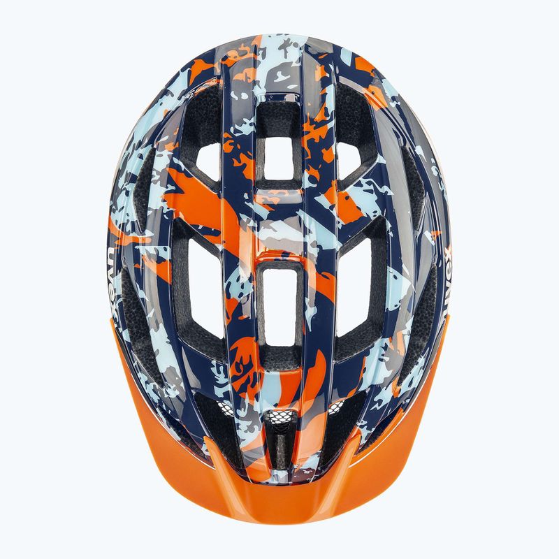 Detská cyklistická prilba UVEX Air Wing 2 papaya/bubble blue 11