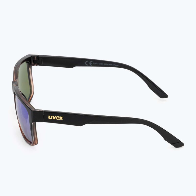 Slnečné okuliare UVEX Poise black demi matt/mirror green 4