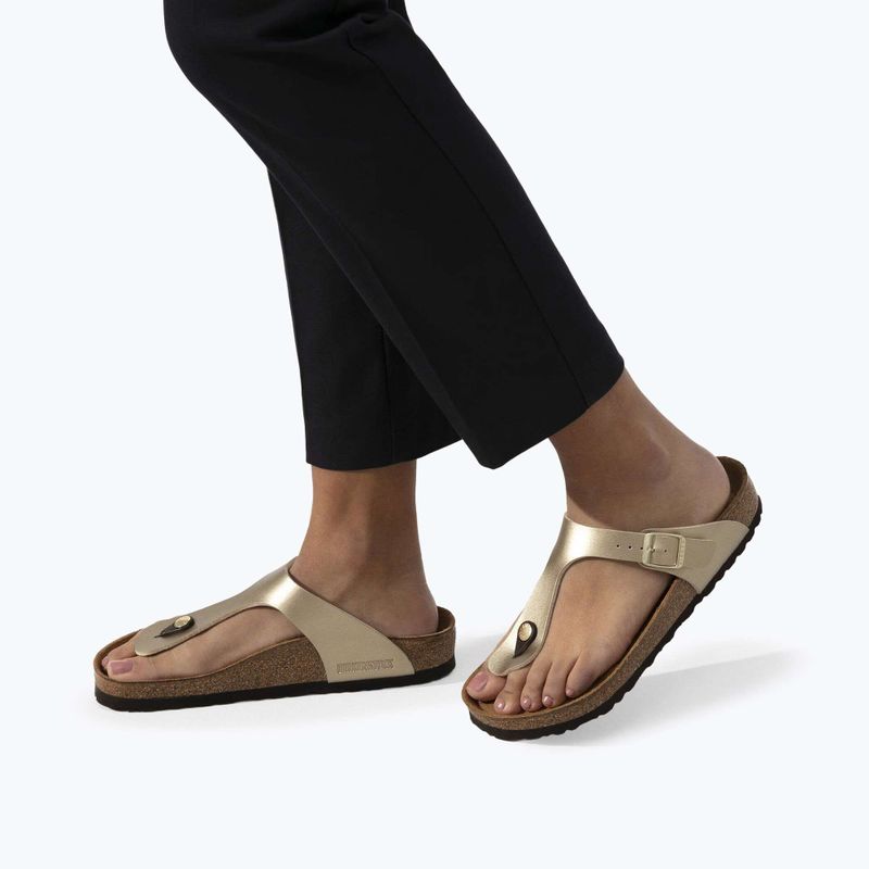 Žabky BIRKENSTOCK Gizeh Birko-Flor Narrow gold 8