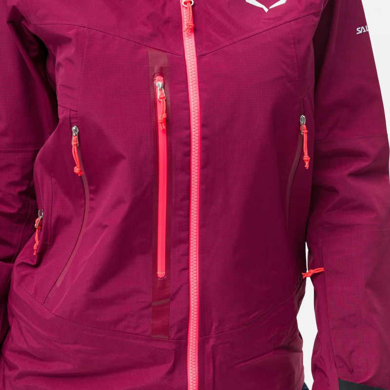 Salewa dámska bunda do dažďa Sella Responsive bordová 00-0000027879 5
