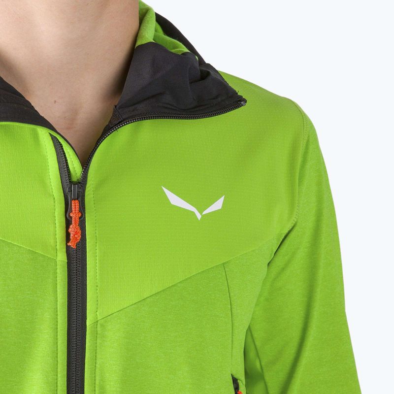 Salewa pánska fleecová mikina Agner Hybrid PL/DST FZ Hoody zelená 00-0000027371 4