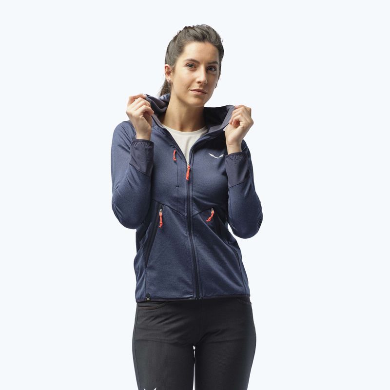 Salewa dámska fleecová mikina Agner Hybrid PL/DST FZ Hoody navy blue 00-0000027372 8