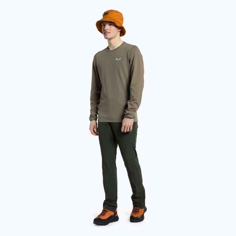 Salewa pánske trekingové tričko Lavaredo Hemp Print brown 00-0000028062 2