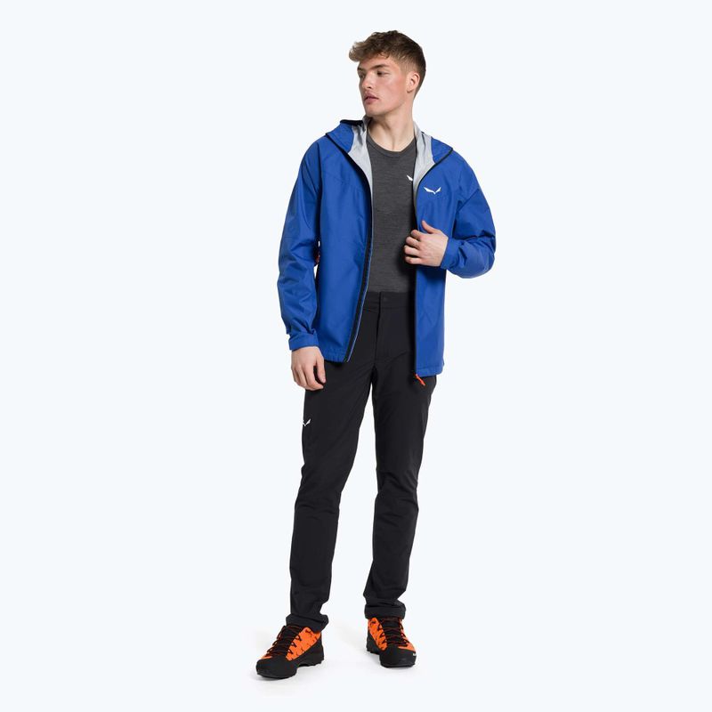 Salewa pánska bunda do dažďa Puez Aqua 3 PTX modrá 00-0000024545 2
