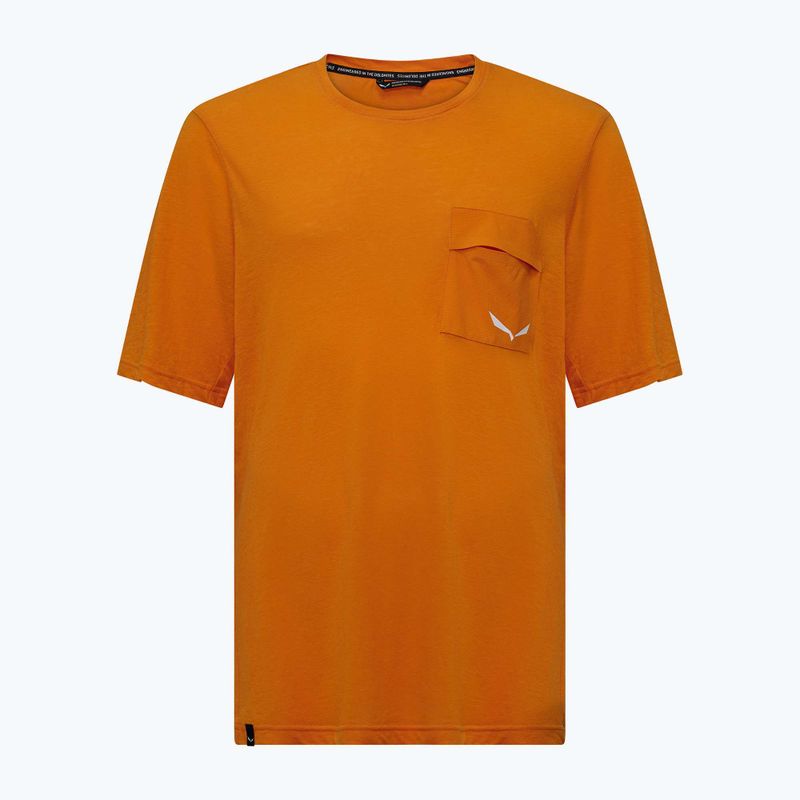 Pánske trekové tričko Salewa Agner Hemp/Dst turmeric 5