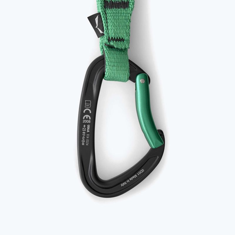 Lezecká expreska Salewa Ortles Str/Bnt 170 Qd black/irish green 4