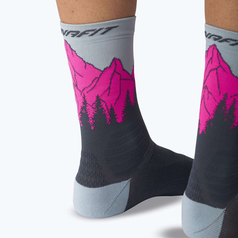Ponožky DYNAFIT Traverse Crew cinder pink glo/6070 9