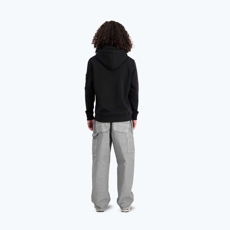 Pánska mikina Alpha Industries Puff Print Hoodie black 3