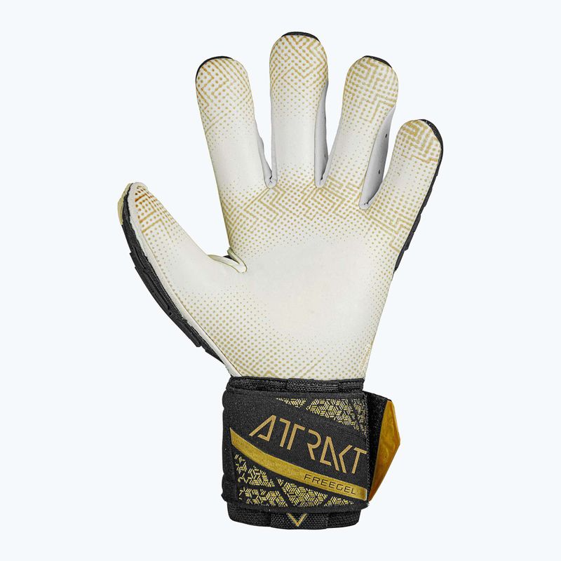 Brankárske rukavice Reusch Attrakt Freegel Gold X GluePrint Finger Support black/gold 3