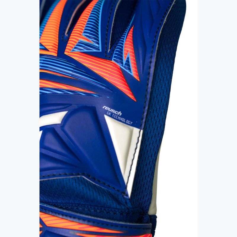 Detské brankárske rukavice Reusch Attrakt Starter Solid Junior sharp blue/white/shocking orange 7