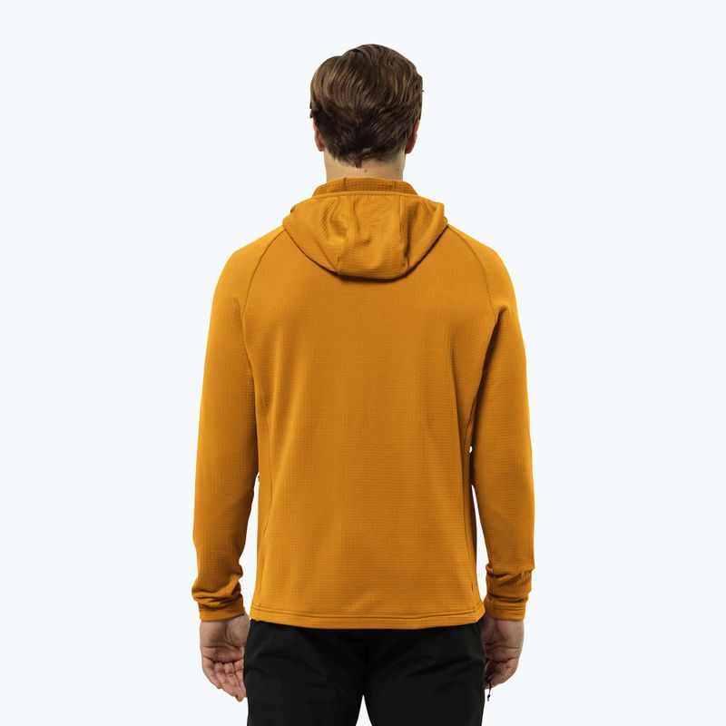 Pánska fleecová mikina Jack Wolfskin Kolbenberg Hooded Fz safflower 2