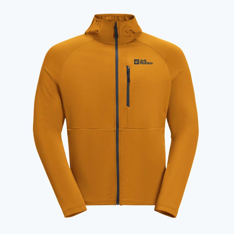 Pánska fleecová mikina Jack Wolfskin Kolbenberg Hooded Fz safflower 6