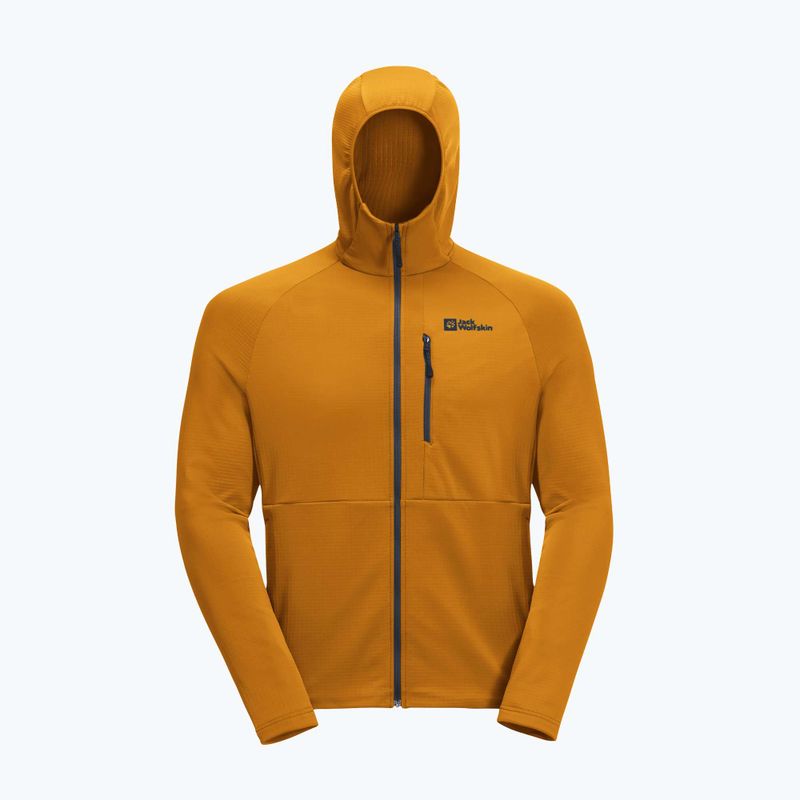 Pánska fleecová mikina Jack Wolfskin Kolbenberg Hooded Fz safflower 7