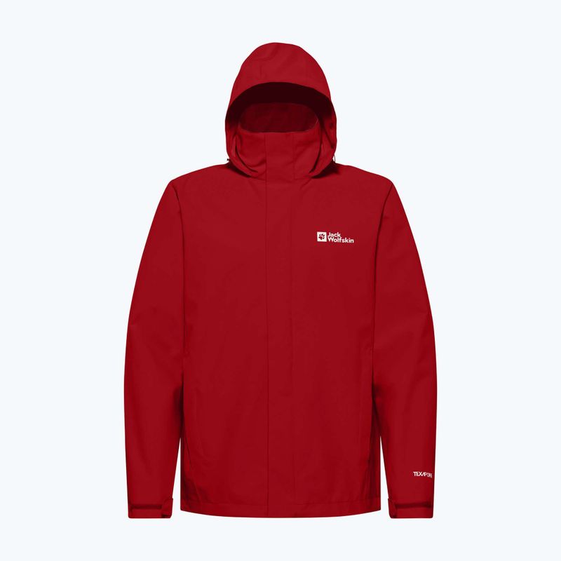 Pánska bunda do dažďa Jack Wolfskin Trailtime 2L adrenaline red 8