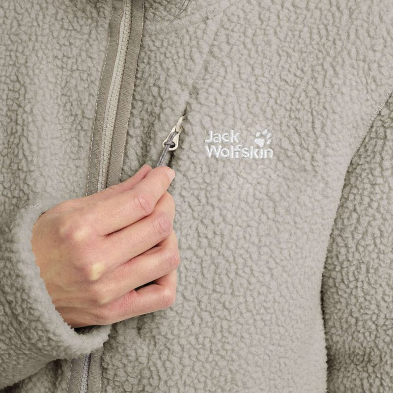 Dámská fleecová mikina Jack Wolfskin Cradle Mountain Pile Full Zip pale sand 5