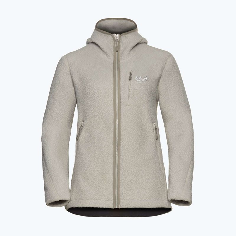 Dámská fleecová mikina Jack Wolfskin Cradle Mountain Pile Full Zip pale sand 7